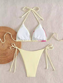 Conjunto de bikini halter estampado - ArmasStyle