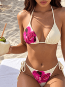 Conjunto de bikini halter estampado - ArmasStyle