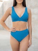 Conjunto de bikini unicolor con espalda cruzada - ArmasStyle