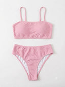 Conjunto de bikini unicolor talle alto - ArmasStyle