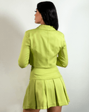 Conjunto de blazer y falda plizada - ArmasStyle
