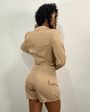 Conjunto de Blazer y Falda Shorts de vestir cargo - ArmasStyle