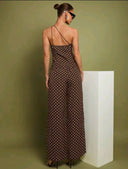 Conjunto de dos piezas para mujer elegante casual vintage con top de una tirante - ArmasStyle
