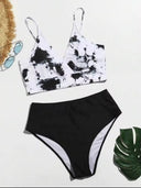 conjunto traje de baño estampado parte superior - ArmasStyle