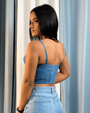 Corset jeans con brillos - ArmasStyle