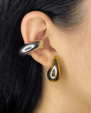Ear cuff chunky enchapados en oro 14k de acero inoxidable - ArmasStyle