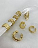 Ear cuff variados diseños enchapado en oro 14k acero inoxidable (Precio por unidad) - ArmasStyle