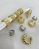 Ear cuff variados diseños enchapado en oro 14k acero inoxidable (Precio por unidad) - ArmasStyle