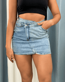 Falda corta con pretina cruzada - ArmasStyle