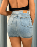 Falda corta con pretina cruzada - ArmasStyle
