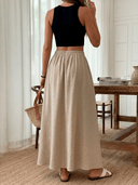 falda larga unicolor - ArmasStyle