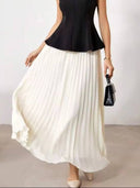 falda plizada unicolor - ArmasStyle