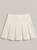 Falda Short unicolor con detalle en plateado - ArmasStyle