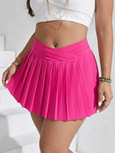 Falda shorts deportiva plizada fluorecente - ArmasStyle