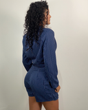 Conjunto de Blazer y Falda Shorts de vestir cargo