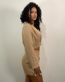 Conjunto de Blazer y Falda Shorts de vestir cargo