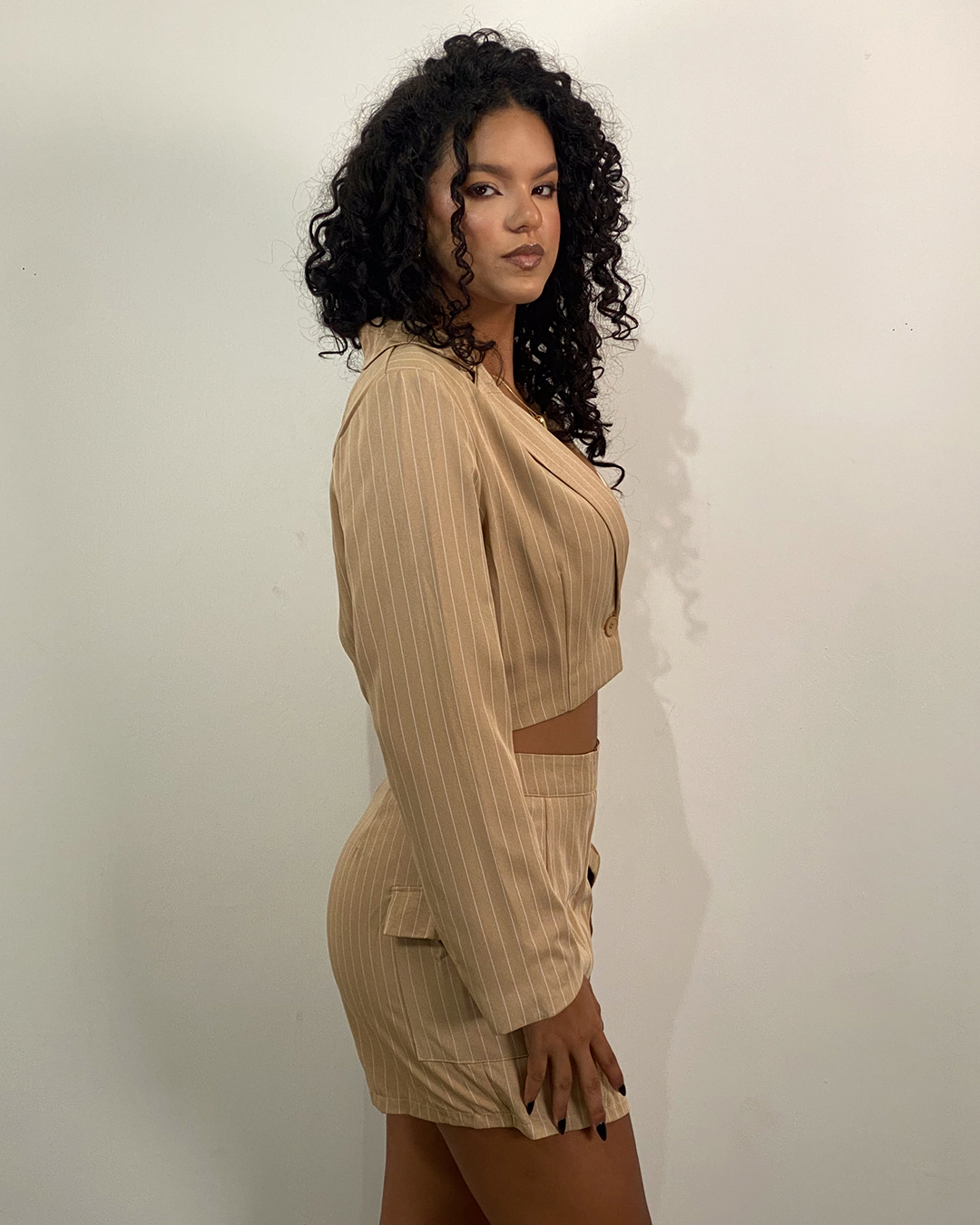 Conjunto de Blazer y Falda Shorts de vestir cargo