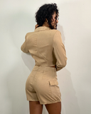 Conjunto de Blazer y Falda Shorts de vestir cargo