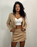 Conjunto de Blazer y Falda Shorts de vestir cargo