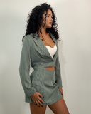 Conjunto de Blazer y Falda Shorts de vestir cargo