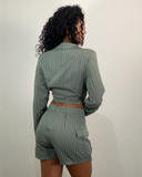 Conjunto de Blazer y Falda Shorts de vestir cargo