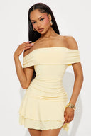 FASHION NOVA Mini vestido palabra de honor Teagan - ArmasStyle