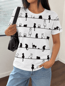 Franela con estampado de gatos - ArmasStyle