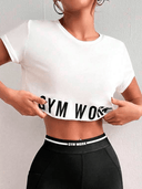 Franela corto con letras deportiva - ArmasStyle