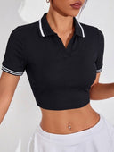 Franela deportiva con cuello de solapa - ArmasStyle