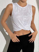 Franelilla deportiva corta con nudo frontal - ArmasStyle