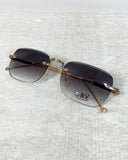 Gafas de sol cuadradas sin marco de metal - ArmasStyle