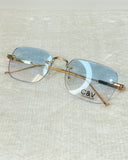 Gafas de sol cuadradas sin marco de metal - ArmasStyle