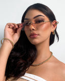 Gafas de sol cuadradas sin marco de metal - ArmasStyle