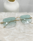 Gafas de sol cuadradas sin marco de metal - ArmasStyle