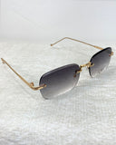 Gafas de sol cuadradas sin marco de metal - ArmasStyle