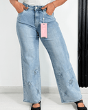 Jeans rectos con detalle en la bota - ArmasStyle