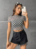 Malla con estampado de cuadros - ArmasStyle