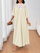 Maxi vestido con diseño en 3D con malla - ArmasStyle