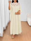 Maxi vestido con diseño en 3D con malla - ArmasStyle