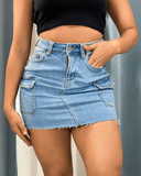 Mini falda jeans cargo - ArmasStyle