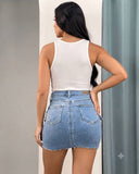 Mini falda jeans cargo - ArmasStyle