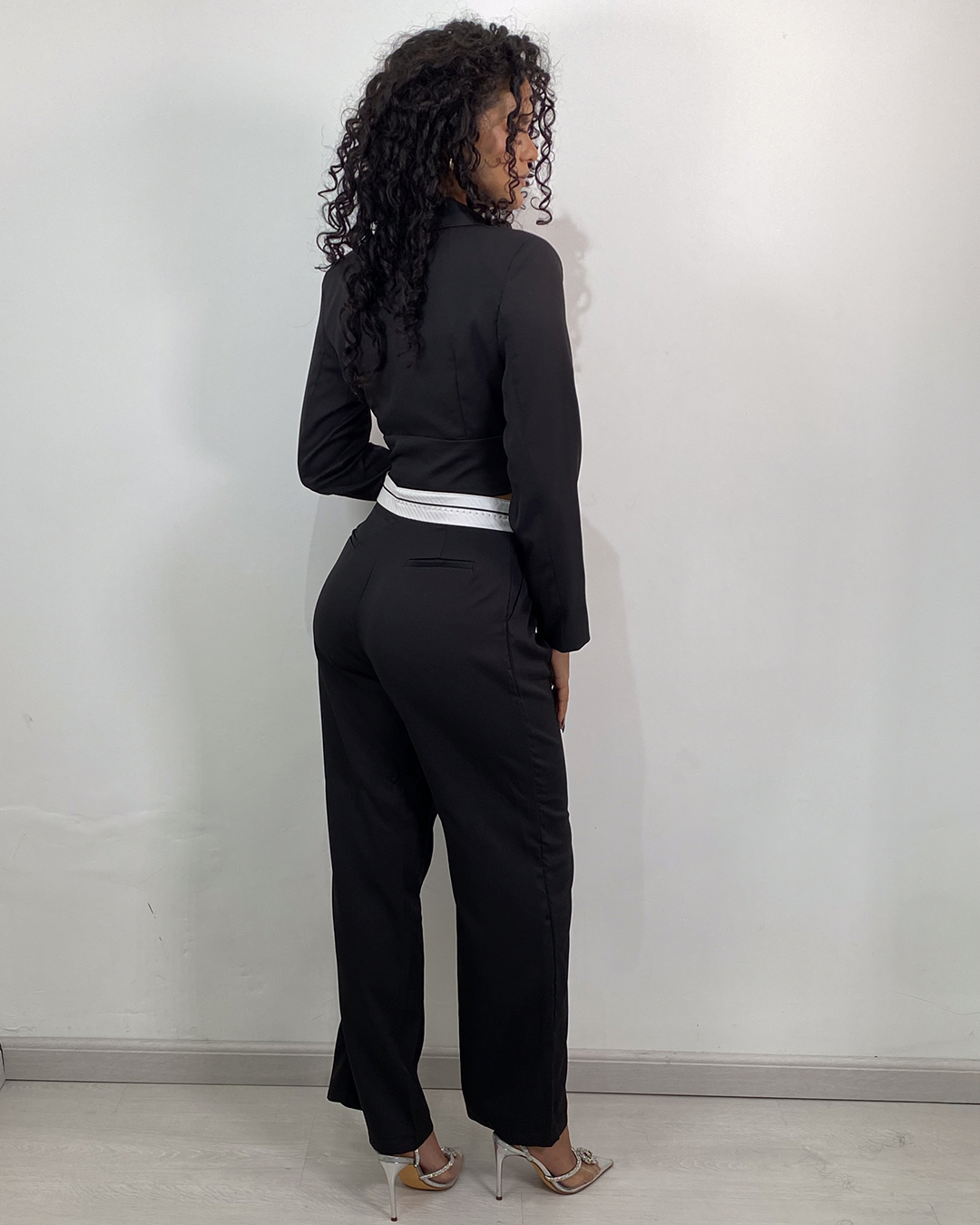 Conjunto de blazer y pantalon palazo