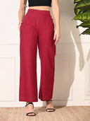 Pantalon ancho casual de mujer con bolsillos - ArmasStyle