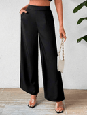 Pantalon ancho casual de mujer con bolsillos - ArmasStyle