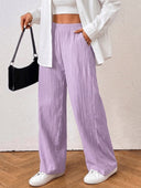 Pantalon ancho casual unicolor - ArmasStyle