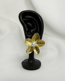 Pendientes de tachuela con diseño de flor grande acero inoxidable - ArmasStyle