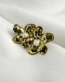 Pendientes de tachuela con diseño de flor y perla pequeña acero inoxidable - ArmasStyle