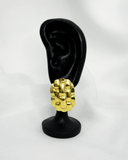 Pendientes de tachuela con diseño de tejido acero inoxidable - ArmasStyle