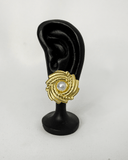 Pendientes de tachuela con diseño redondo y perlas acero inoxidable - ArmasStyle