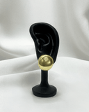 Pendientes de tachuela diseño de esfera enchapado en oro 14k acero inoxidable - ArmasStyle